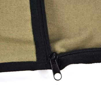 Large Capacity Firewood Storage Bag Basket Oxford Cloth Outdoor Camping Wood Log CarrierKhaki