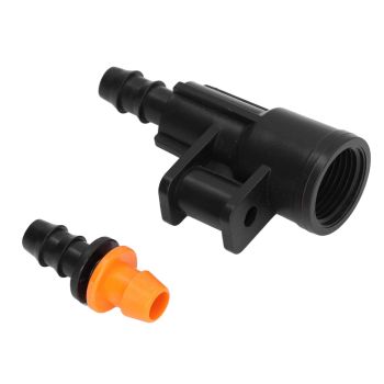 15sets Hose Connector G1/2 Inch Female Thread Rotating Sprinkler Adapter Bracket for 8/12 Distribution Tubing Hose