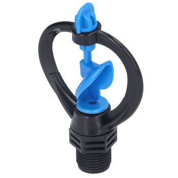 15Pcs Lawn Sprinkler Nozzle G1/2 External Thread 360° Automatic Rotation Mid Range for Lawn Garden Watering IrrigationImpeller Nozzle