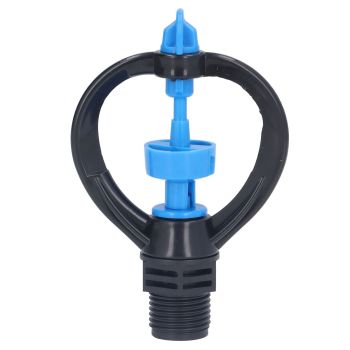 15Pcs Lawn Sprinkler Nozzle G1/2 External Thread 360° Automatic Rotation Mid Range for Lawn Garden Watering IrrigationRound Nozzle