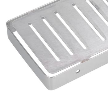 Soap Dish Shelf 304 Stainless Steel Bathroom Hollow Self Draining Wall Mounted Soap Box