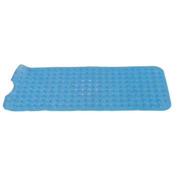 Bath Mat Mat PVC Anti Slip Mat for Bathroom Kitchen Hotel Toilet Shower Room 100x40cmBlue
