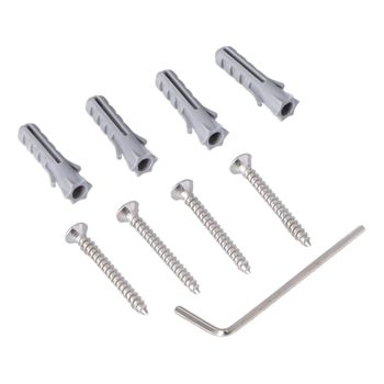 Stainless Steel Towel Rack Bathroom Towel Holder Wall Mounted Towel Bar Square Thicken Towel Hanger