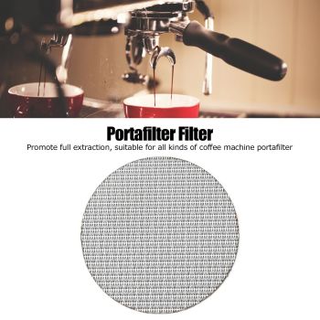 Coffee Portafilter Puck Screen Food Grade Stainless Steel Coffee Making Filter Screen 50μm Filter Fineness53.5mm / 2.1in