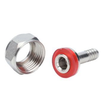 2PCS American Type Keg Coupler Stainless Steel Beer Barrel Connector for 5/16in ID Beer Hose