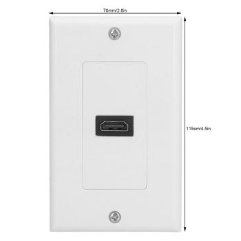 High Definition Multimedia Interface Wall Plate High Resolution 4K High Speed Pass Through No Welding Wall Socket