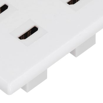 4 HD Multimedia Interface Wall Plate US Standard ABS Outlet Panel for AV Receiver Home Theater System