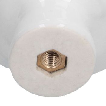 4 Set Rose Shaped Handle Modern Ceramic Cabinet Knob for Home Living Room BedroomWhite