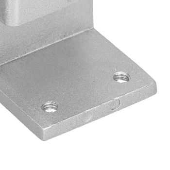 4pcs Desk Screen Baffle Clamp T Type Aluminum Alloy Silver Desktop Partition Bracket Holder for Office Classroom