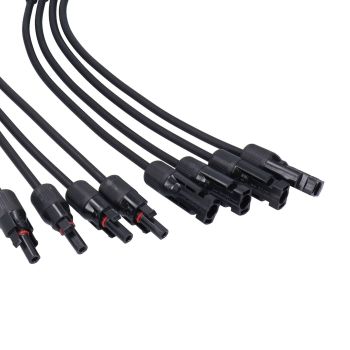 Solar Panel Connector 4 Branch Y Type Parallel Connector Solar Panel Extension Cable PV Wire Adapter