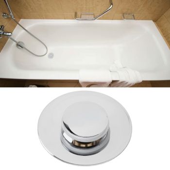 Wash Basin Bounce Drain Filter with Gasket Push Type Sink Draining Stopper Bathroom Sewer Fittings
