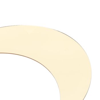 Moon Shape Mirror Wall Sticker Acrylic Decorative Background Decal for Home Office CorridorGold