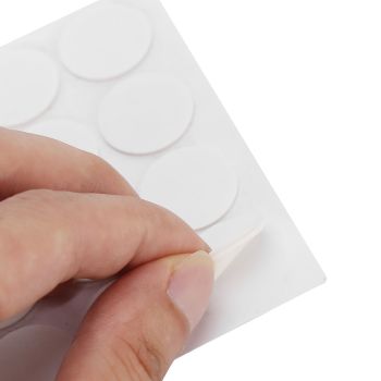 200Pcs Candle Wick Stickers Heat Resistant Double Sided Tape Sticker for Candle MakingWhite Bottom