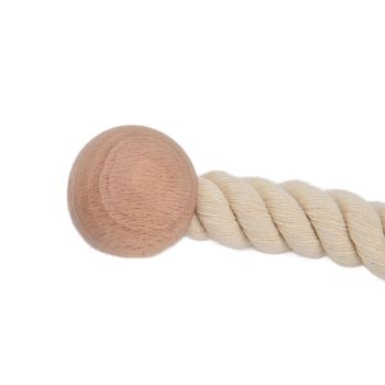 2PCS Curtain Tieback Cotton Curtain Holdback Rope Curtain Magnetic Cord for HouseholdLight Color