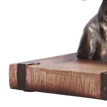 Multifunctional Horse Head Sculpture Resin Horse Bookends for Home Office Living RoomBS20900 Bronze Horse