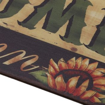 2pcs Halloween Sunflower Wooden Welcome Sign Fall Autumn Decorative Wall Board Hanging Ornaments for Indoor Outdoor Decor