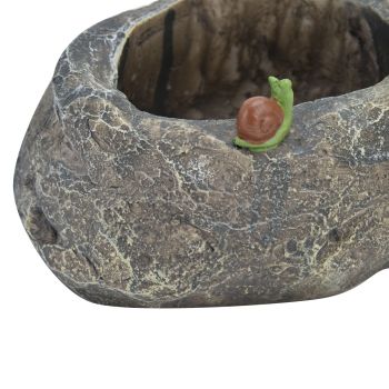 Resin Succulents Pots Cartoon Fake Stone Flower Pots for Planting Succulent Cactus Aloe African Violet