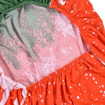Polyurethane Fiber Christmas Chair Cover Stretchy Anti Folding Stretchable Dining Chair Cover for Party Holiday Home Christmas Fawn