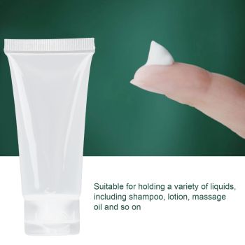 30pcs Empty Cosmetic Bottle Portable Lightweight Lotion Shampoo Squeeze Bottle for Travel