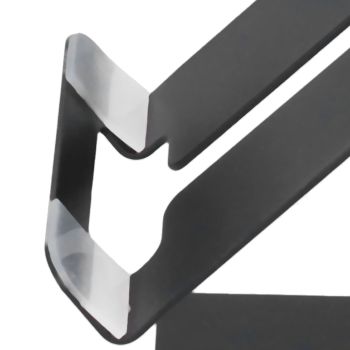 Cell Phone Holder Aluminum Alloy Lightweight and Portable Desk Phone Stand for Mobile Phones and TabletsBlack