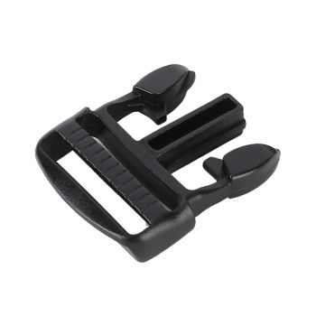 5Pcs Quick Release Buckle Plastic Dual Adjustable Strap Buckles Replacement DIY Craft for Backpack BlackFor 38mm Width Strap