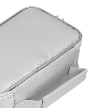 Certificate Storage Bag with Lock Waterproof Fireproof Document Bag File Organizer Bag Passport Money Storage CaseSilver