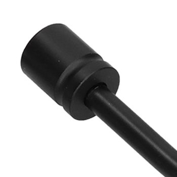 2Pcs Curtain Hook Aluminum Alloy U Shaped Cylinder Fixed Drapery Holdback for Home Office BedroomBlack