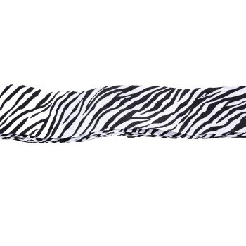 Stylish Reusable Shopping Bag Oxford Cloth Portable Foldable High Capacity Shoulder Bag Waterproof ToteZebra Stripe