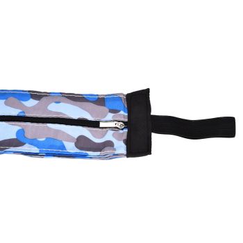 High Capacity Storage Bag Travel Single Shoulder Waterproof Shopping Bag Portable Folding Storage BagBlue Camouflage