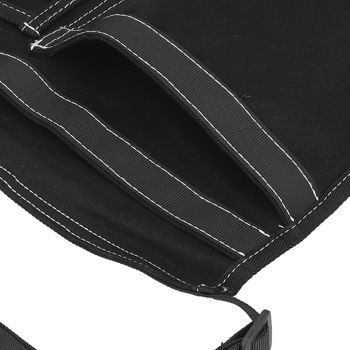 Unilateral Waist Hanging Tool Bag Wear Resistant Oxford Cloth Adjustable Tools Organizer for GardenBlack