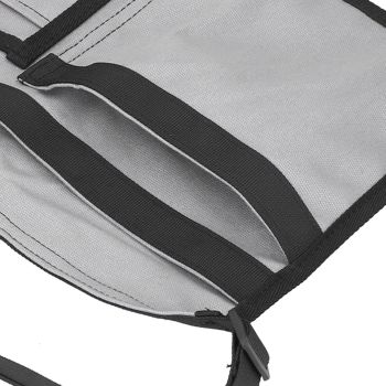 Unilateral Waist Hanging Tool Bag Wear Resistant Oxford Cloth Adjustable Tools Organizer for GardenGrey