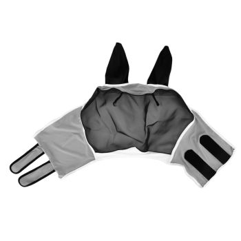 Breathable Horse Mask Universal Adjustable Elastic Mosquito Fly Repelling Veil Cover ProtectorBlack S 71x112x35cm / 28.0x44.1x13.8in