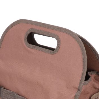 Garden Tool Bag Garden Tote Storage Bag with Multi Pockets Home Organizer for Indoor and Outdoor GardeningCoffee Lattice Stitching