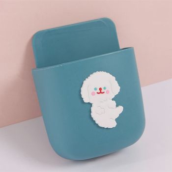 Remote Control Holders Wall Mount Adhesive Organizer Pen Storage Box Phone Holder for Office Home SchoolPuppy