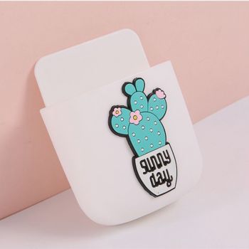 Remote Control Holders Wall Mount Adhesive Organizer Pen Storage Box Phone Holder for Office Home SchoolCactus