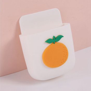 Remote Control Holders Wall Mount Adhesive Organizer Pen Storage Box Phone Holder for Office Home SchoolOrange