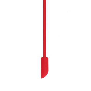 Small Spatula and Long Silicone Double Headed Mini Jam Cake Cream Makeup Bottle Spatula3pcs Red