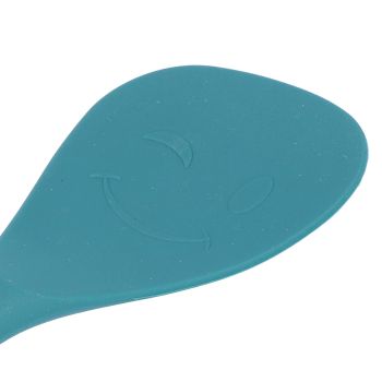 Silicone Cooking Utensils Silicone Stainless Steel Heat Insulation Anti Scalding Comfortable Grip Cooking UtensilsRice Scoop