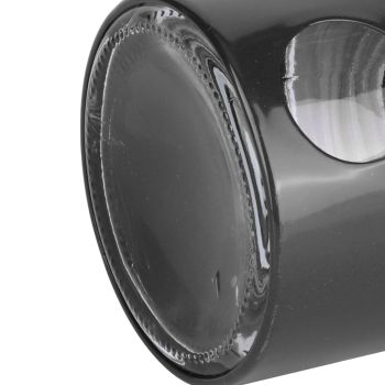 Coffee Bean Container Iron Glass Mini Sealed Jar Kitchen Storage Tank for Beans TeaBlack