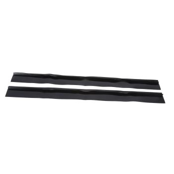 2Pcs 25in Black Stove Counter Cover Silicone Oil‑Proof Stain‑Proof Stove Gap Filler for Restaurant Kitchen