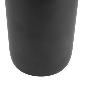 280ml Coffee Cup Household Portable Large Capacity Silicone Stainless Steel Vacuum Flask for Birthday GiftBlack