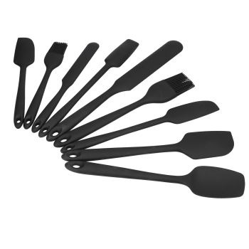 9Pcs Mini Spatula Set Flexible Hand Held Jam Cake Cream Cooking Brush for Kitchen Restaurants