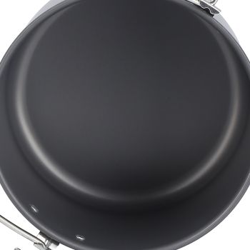 Outdoor Camping Pot Portable Aluminum Alloy Bonfire Hanging Pot with Lid Storage Bag for 6‑8 People