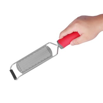 Stainless Steel Cheese Grater Multifucntional Lemon Chocolate Zester with Non Slip HandleFine Teeth