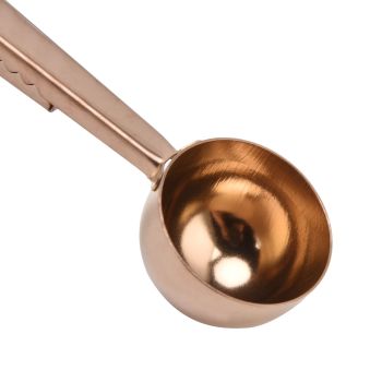 Stainless Steel Coffee Clip Spoon Multifunctional Milk Powder Measuring Spoon for HomeRose Gold
