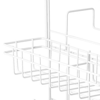 Refrigerator Storage Rack Iron Durable Side Wall Mounted Mini Fridge Organizer for Home Kitchen Restaurant