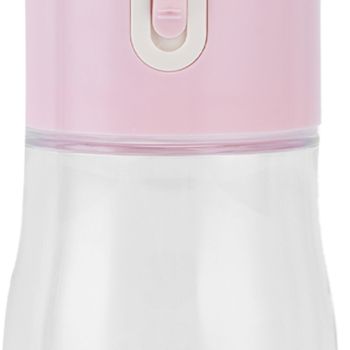 2 in 1 Pet Water Bottle Portable Anti Leakage Dog Food Bottler for Outdoor TravelingPink