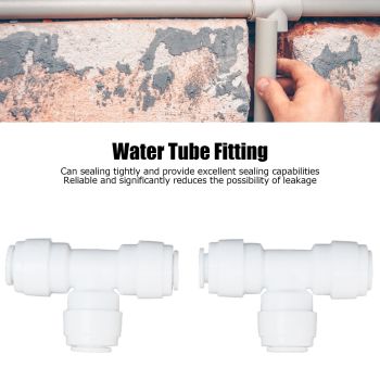 2PCS Tee Quick Connecter Water Tube Fitting 100PSI Push in Fitting Push in Joint for Garden