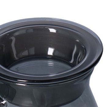 Coffee Kettle Heat Resistant Coffee Sharing Pot Transparent Black Glass Tea Pot for Kitchen Home400ml