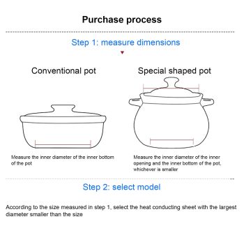 Heat Diffuser Stainless Steel Induction Cooktop Converter Disk for Gas Stove Glass Cooktop Magnetic Cookware16.5CM/6.50IN Diameter